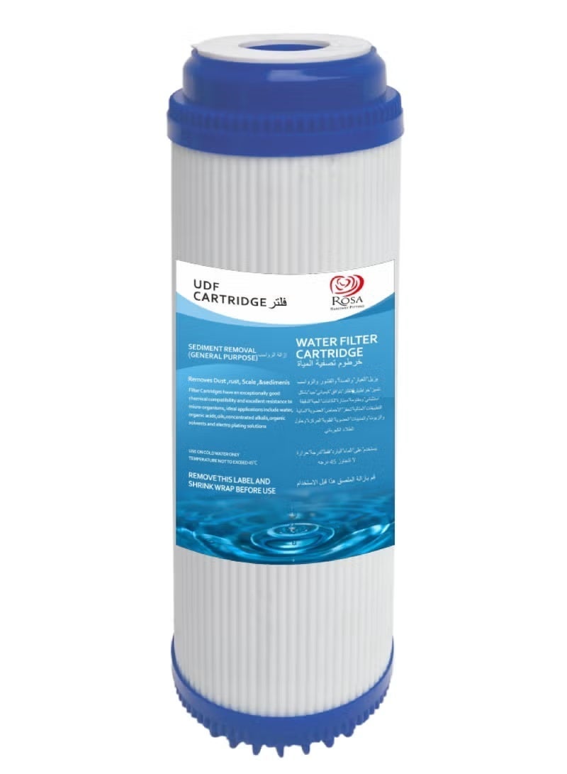 Rosa 3-Stage Water Filter Cartridge Set – PP Sediment, Granular Activated Carbon (UDF), Block Activated Carbon (CTO) – 10" Universal fit - Image 4